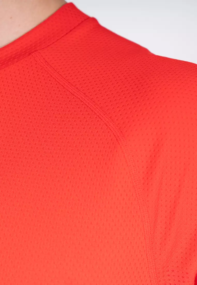 Amnig Men Training Raglan T-Shirt (Red)