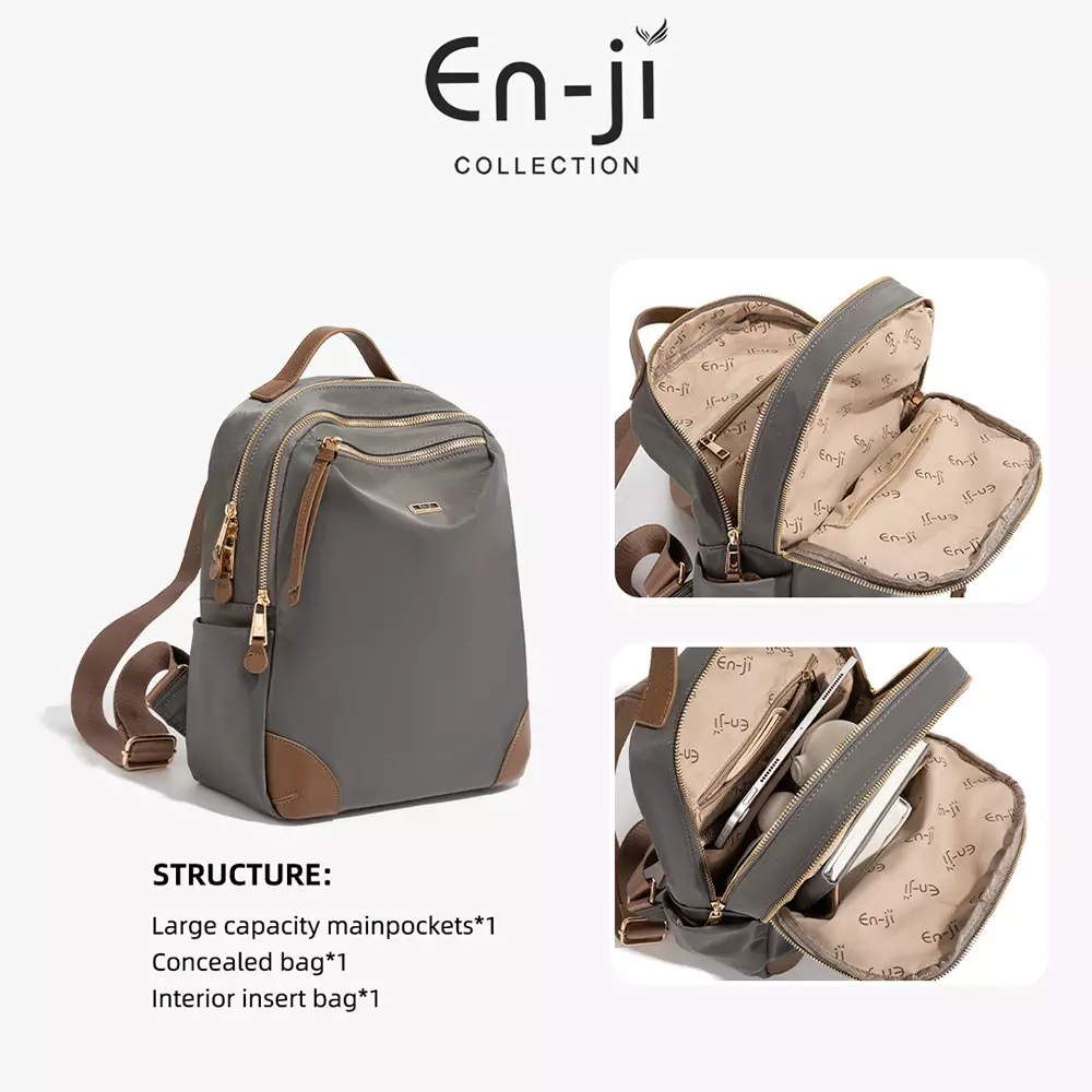 En-ji Soyum Backpack Wanita Warna Black