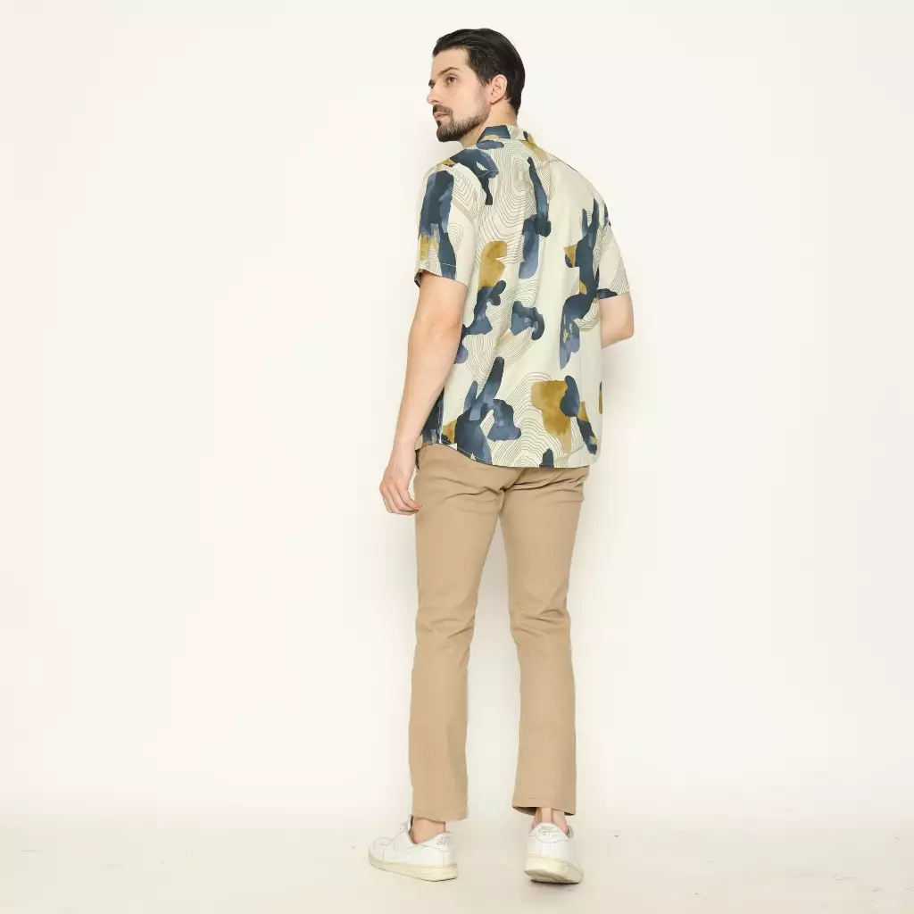 AMK Kemeja Pria Lengan Pendek SHP Eloah S/S Navy Blue