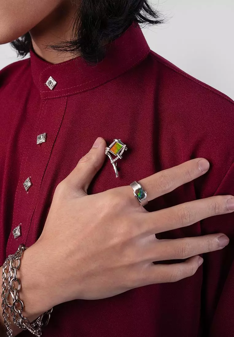 Liana Mirage Bold Red Corundum Ring