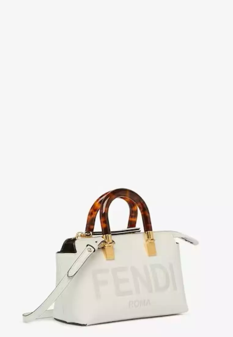 FENDI By The Way Mini Boston Bag White