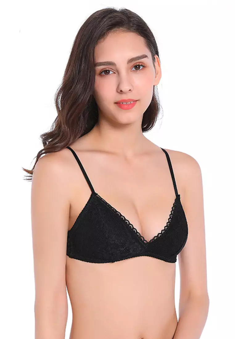 Buy Smoothie Non-Padded Non-Wired Full Coverage Bra in Black - Cotton Rich  - Women's Bra Online India - BR0638P13 | Clovia