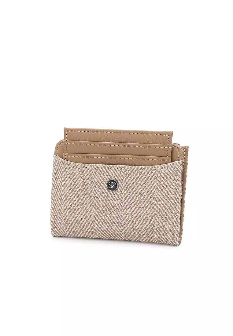 Women's 2 in 1 Purse/Wallet With Coin Compartment - Apricot