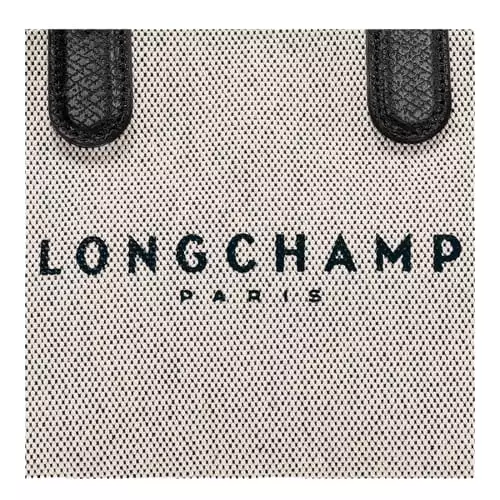 Longchamp-Ecru Xs Canvas Essential