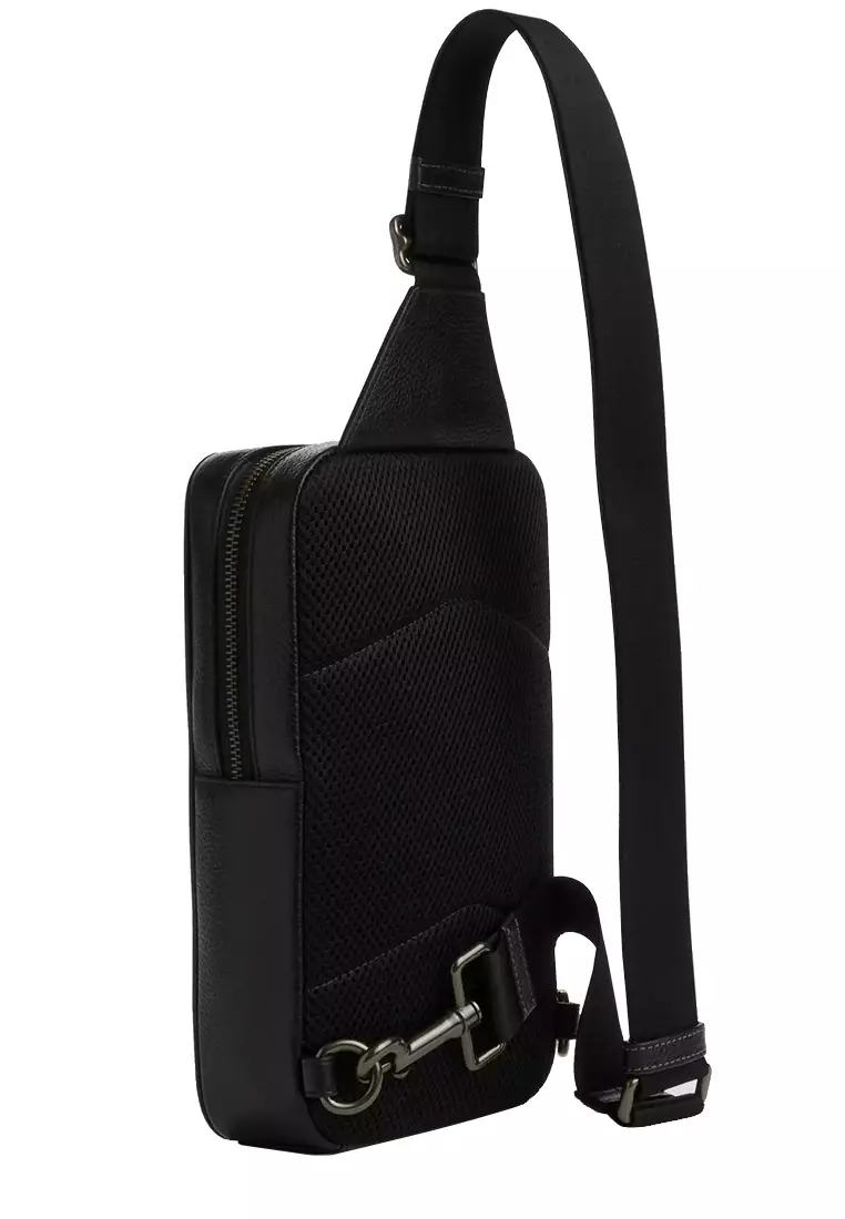 Sullivan Pack In Signature Canvas in Charcoal/ Black CZ397