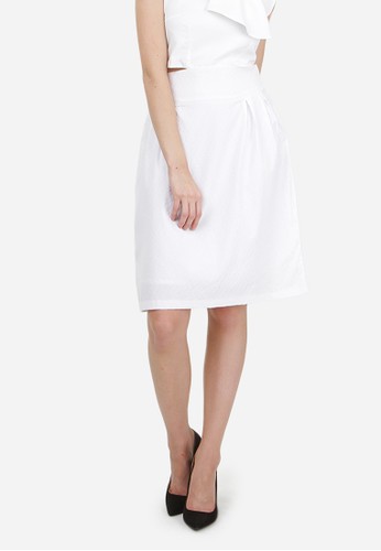 White Full Skirt