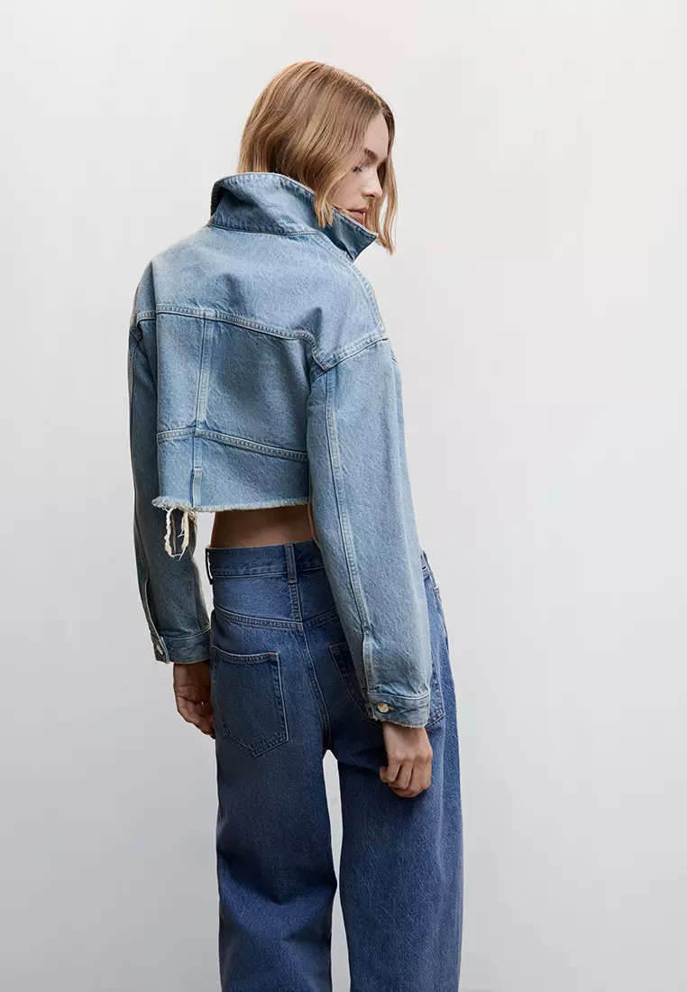 Frayed Hem Denim Jacket