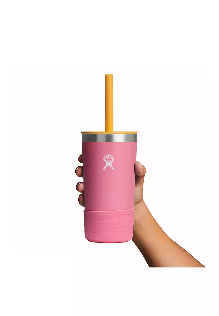 Kids Tumbler w/ Straw Lid 12 oz Dahlia