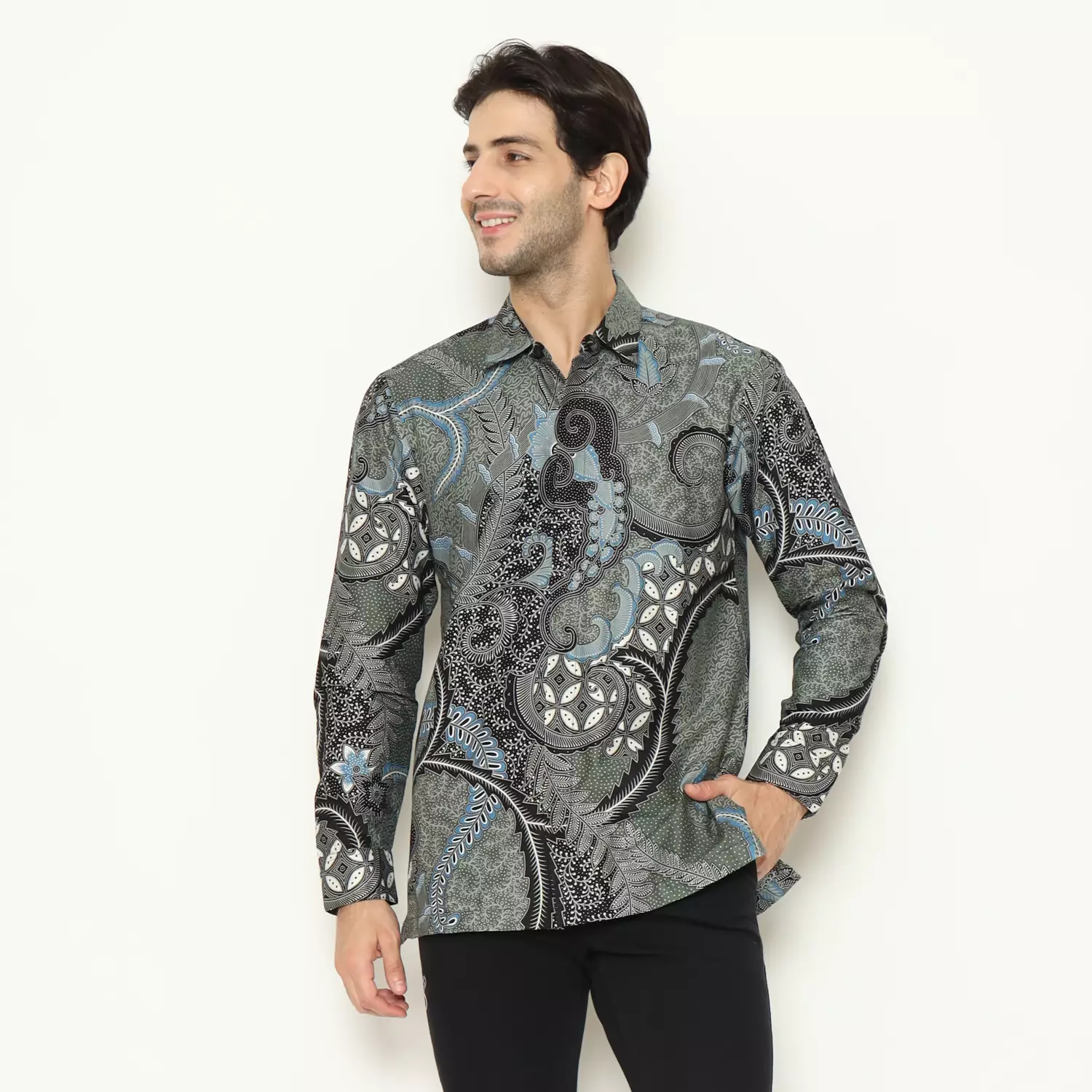 Kemeja Batik Pria - Bhatara Batik Landon - Atasan Kemeja Batik Lengan Panjang