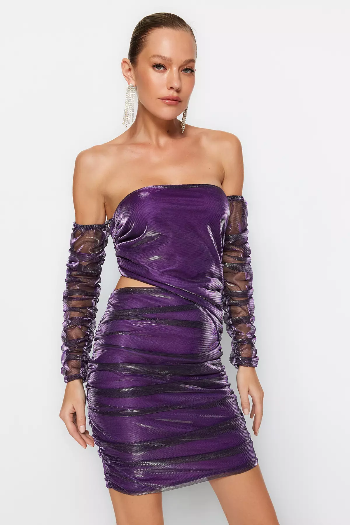 Purple on sale occasion dress