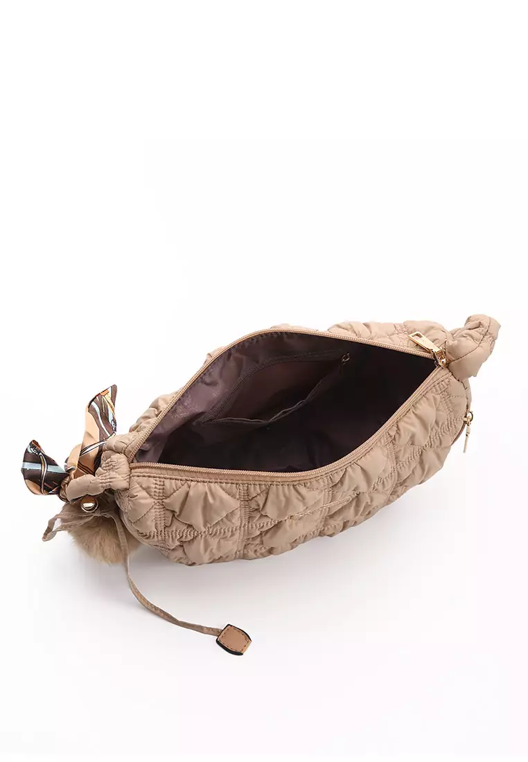 GYKACO KYUMI Khaki - Tas Wanita Sling Bag - Fashion Top Handle Bag (Import)