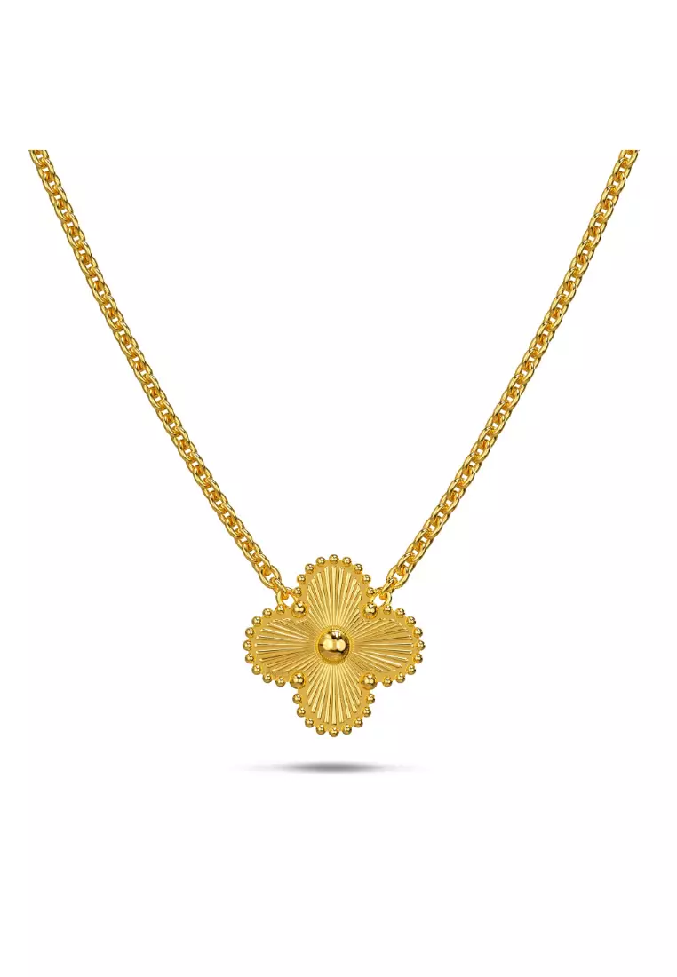 Golden Clover Necklace