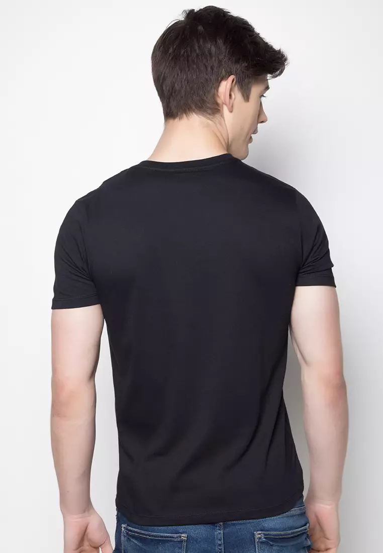 Basic Plain Cotton V Neck Vneck T-Shirt