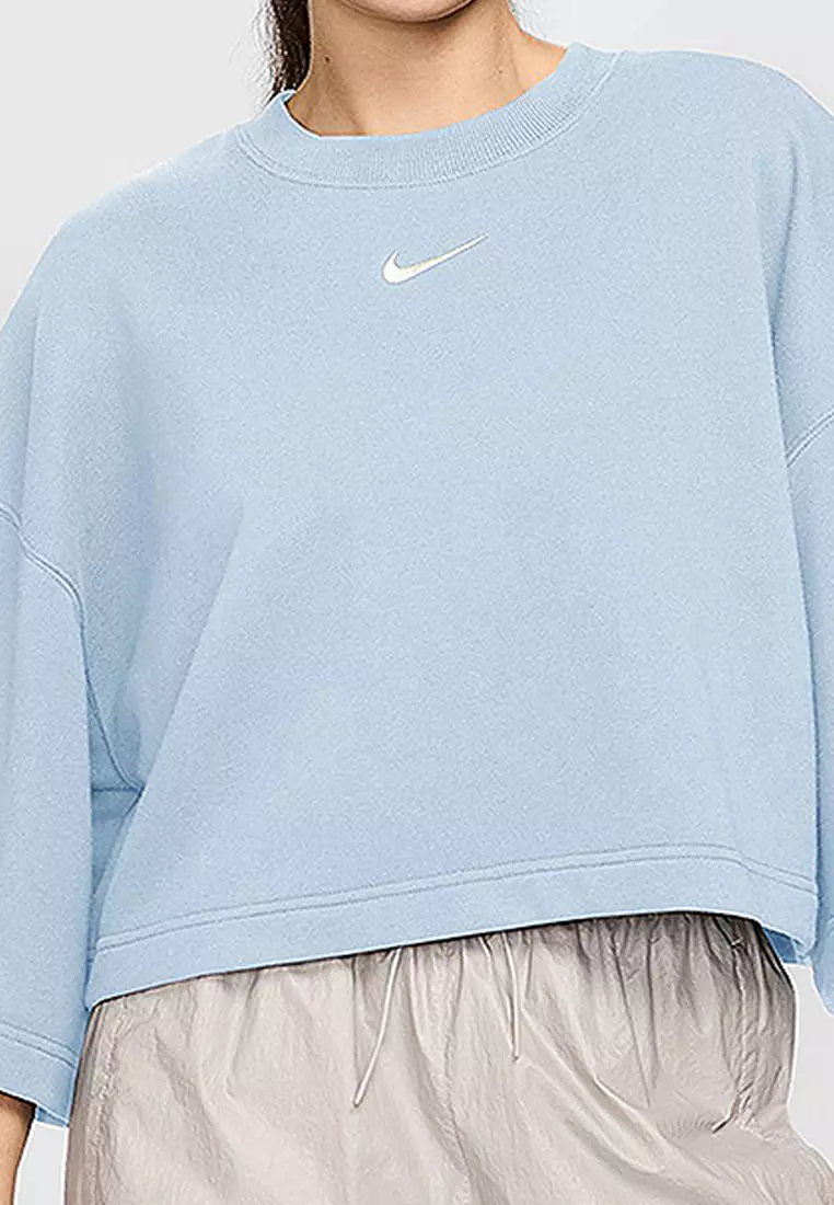 Sportswear Phoenix Fleece Loose Short-Sleeve French Terry Crop T-Shirt