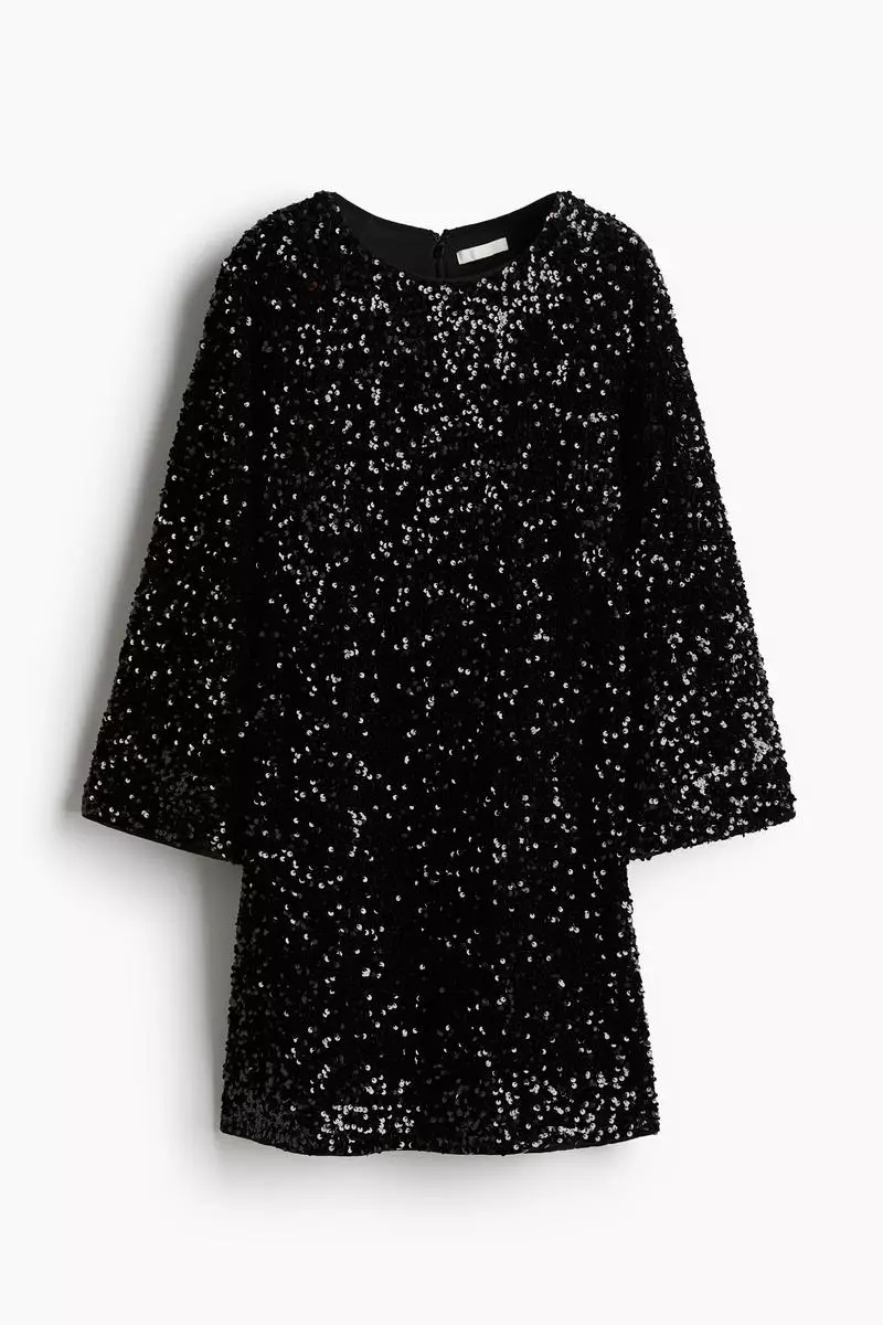Sequined A-line dress