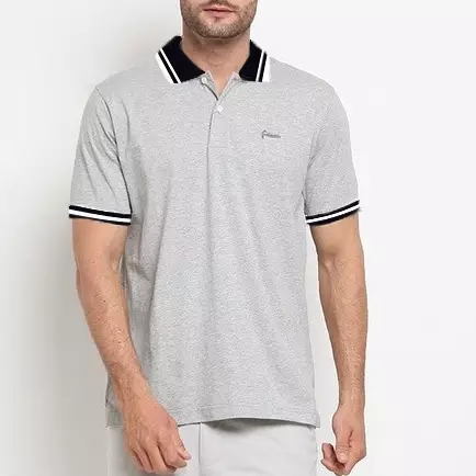 Hammer Men Fashion Polo A1PI034A1| Kaos Polo Lengan Pendek Abu