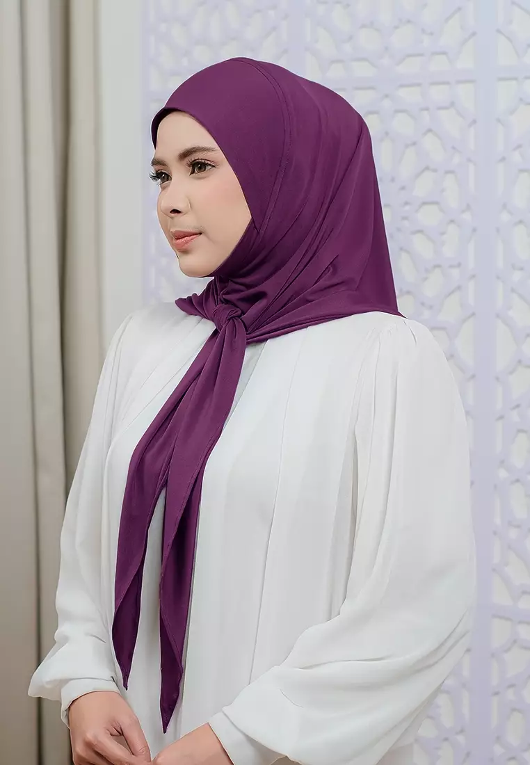 HIJAB INSTAN LUNA - BURGUNDY