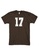 MRL Prints brown Number Shirt 17 T-Shirt Customized Jersey 451F6AA91C1198GS_1