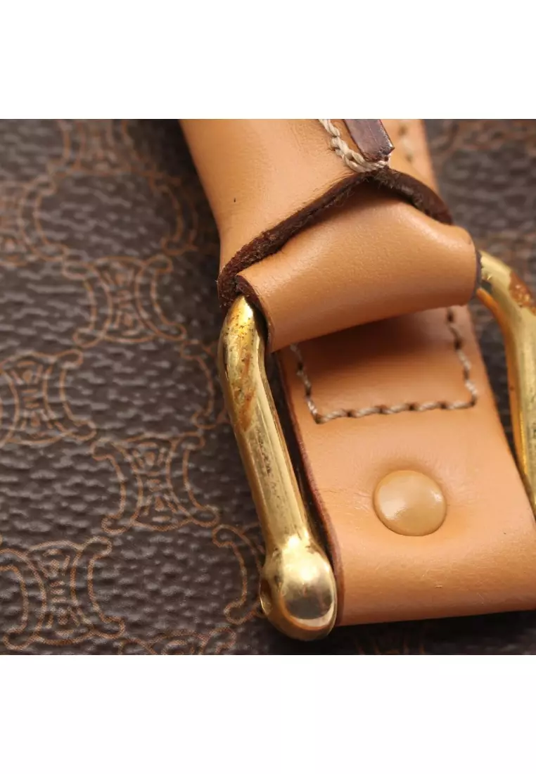 Buy Celine Pre-Loved Celine Macadam Handbag mini boston bag PVC