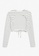 Monki white Long Sleeve Crop Top With Cut Out Back 2941DAA5081853GS_5
