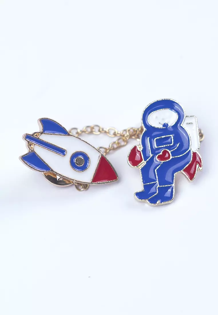 Houseofcuff lapel pin brooch bros untuk jas RANTAI GOLD DD