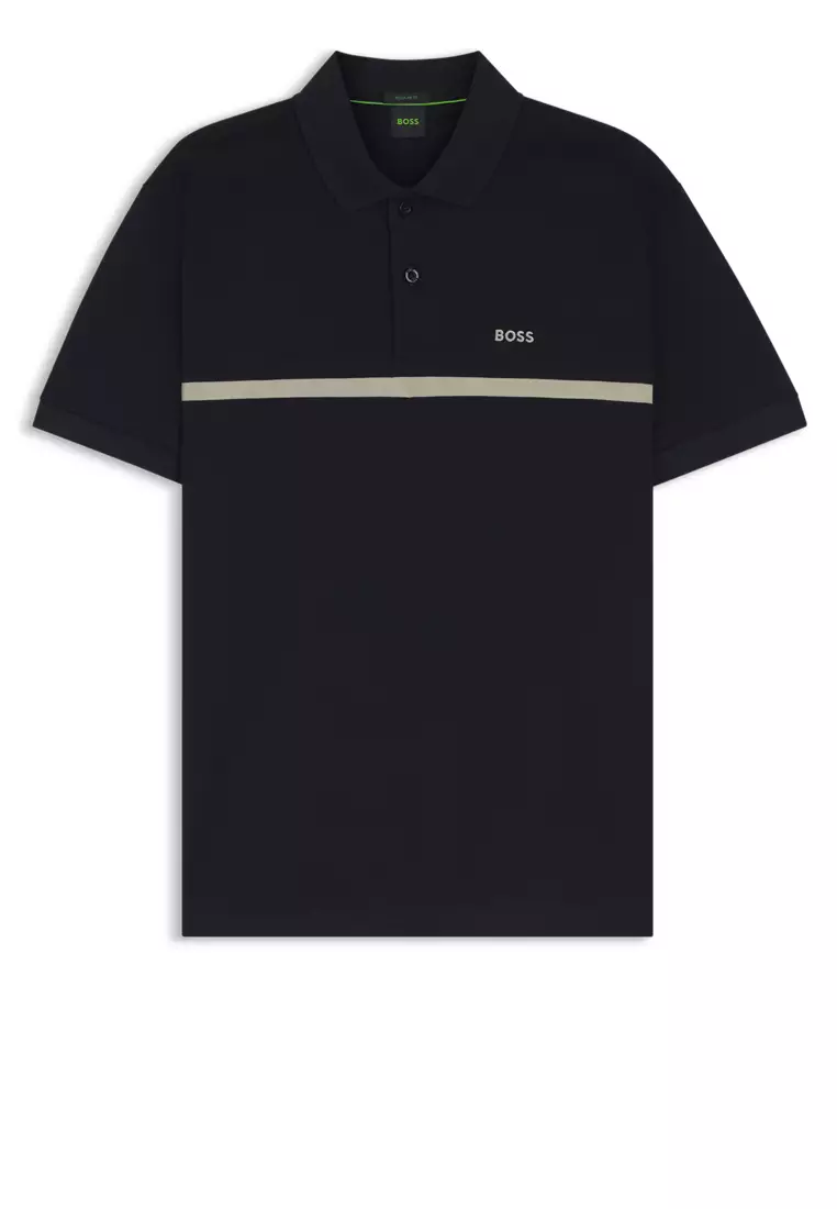 Paddy Stripe Polo Shirt - BOSS Green