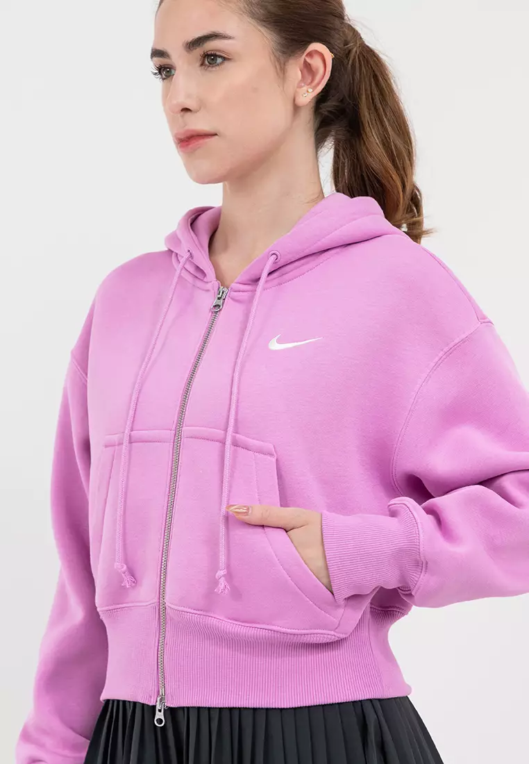 Phoenix Fleece Full-Zip Cropped Hoodie