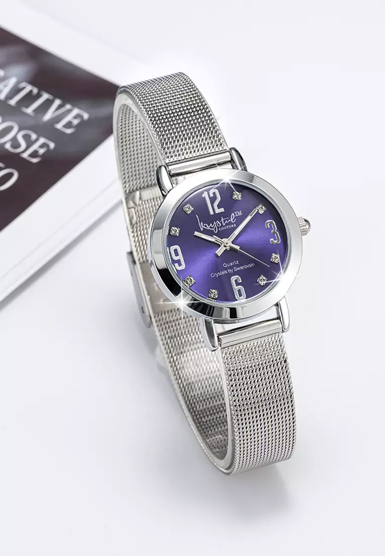 The Hour Check Krystal Watch Embellished With SWAROVSKI® Crystals