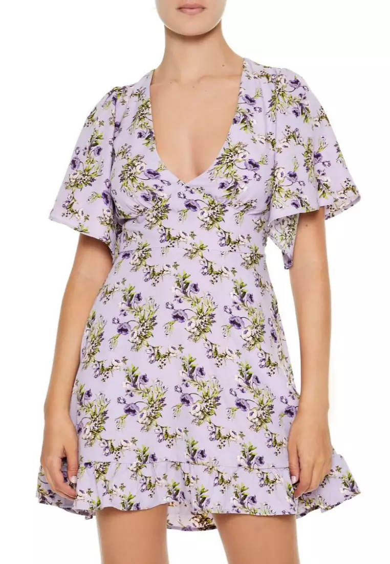 Floral mini dress forever 21 store