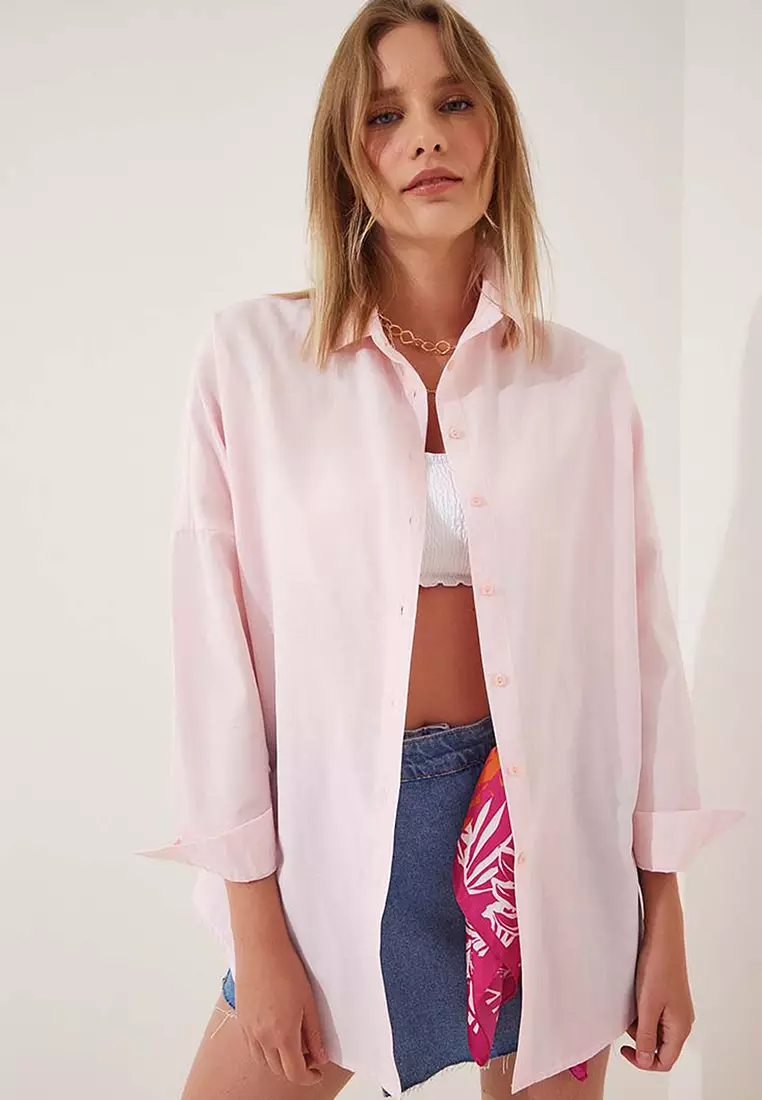 Oversize Long Basic Shirt