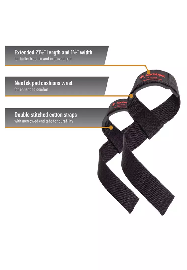 Buy Harbinger Padded Cotton Lifting Straps 2024 Online ZALORA Philippines