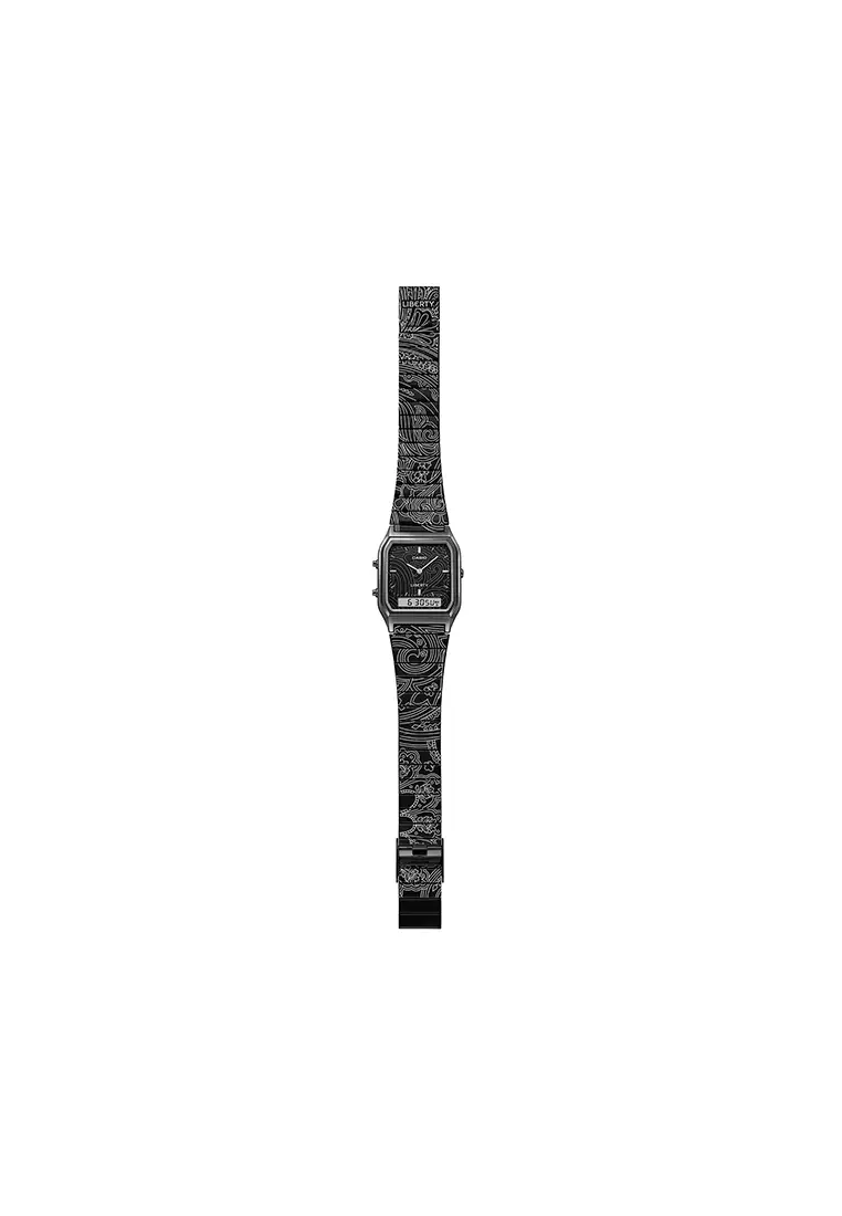 AQ-230EBLT-1A Liberty Limited Edition Unisex Analog-Digital Watch Stainless Steel Band