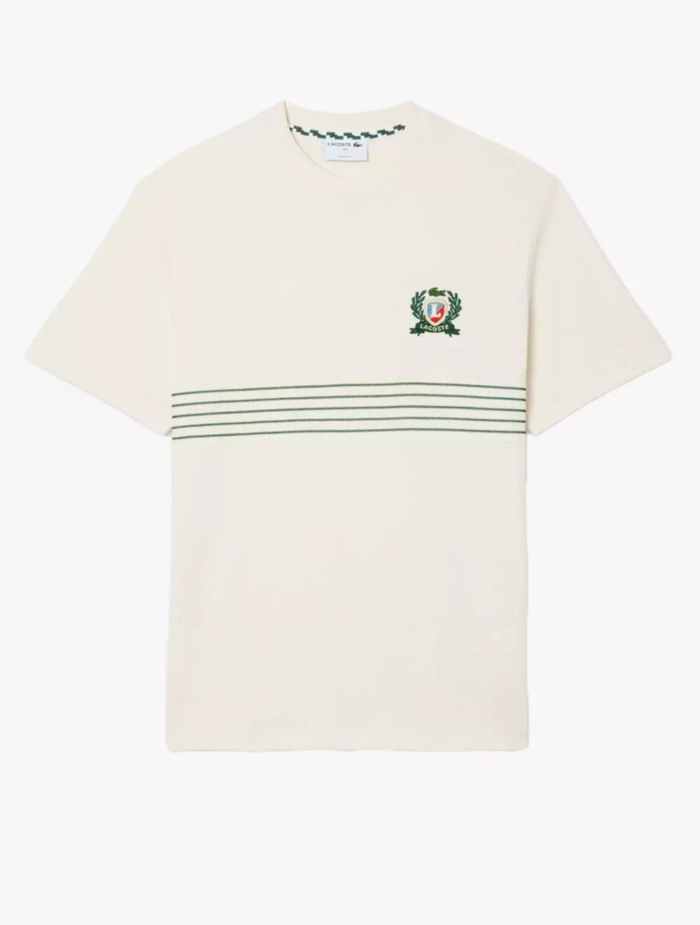 Embroidered Badge Piqué T-shirt - White
