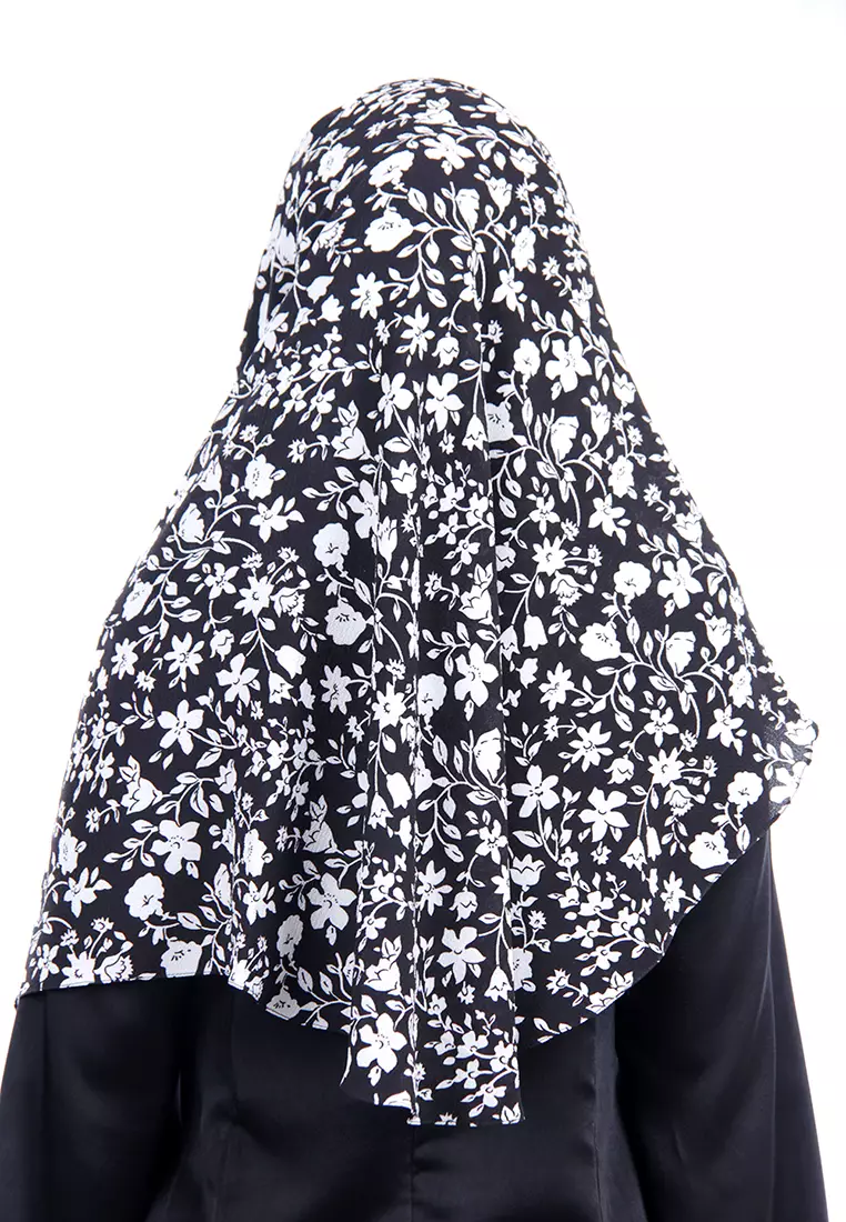 Ariana Printed Spectacles and Earphone Friendly Hijab