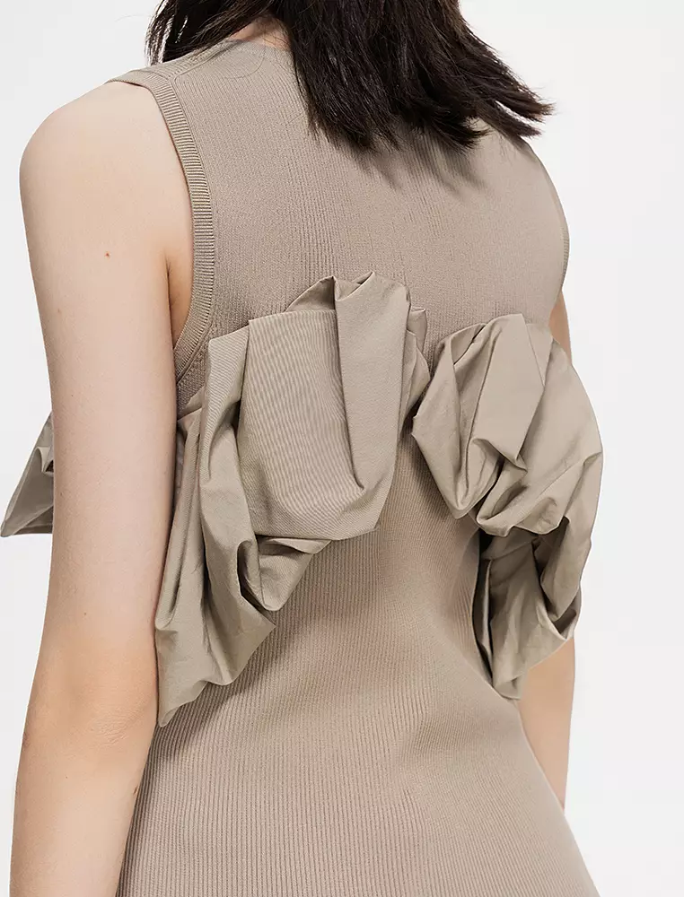 Eco-Friendly Stretch Yarn Fitted Everyday Casual Knit Vest