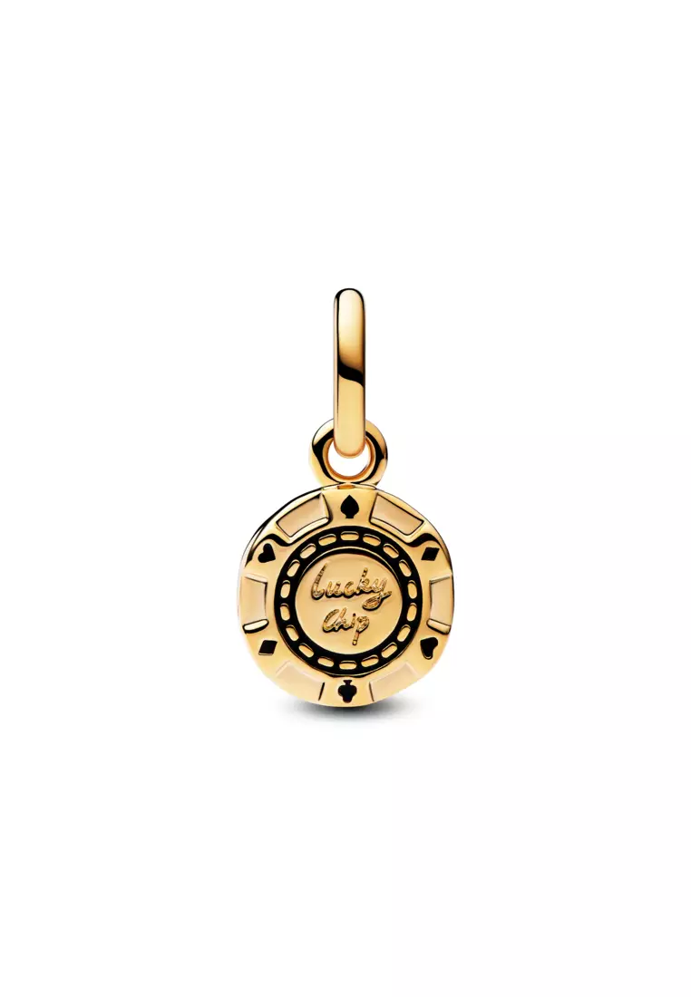 Pandora 14K Gold Plated Lucky Chip Dangle Charm