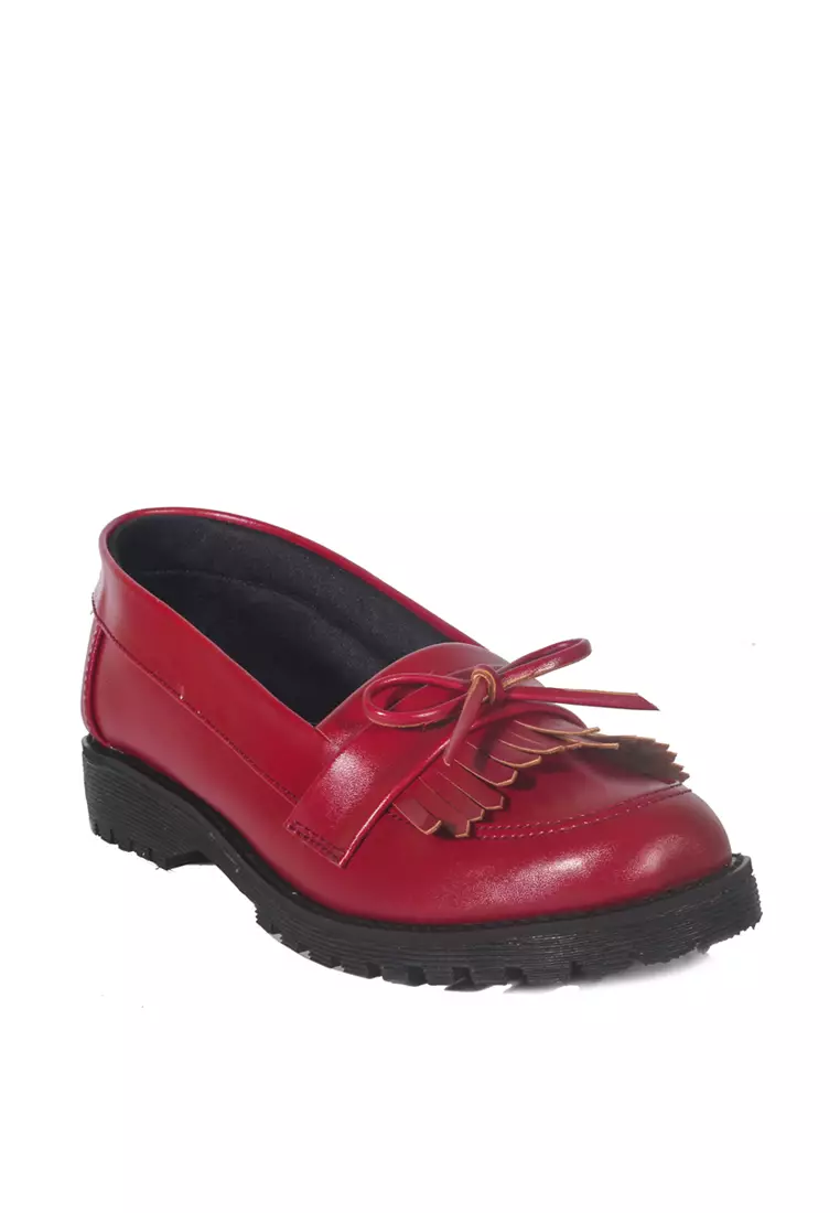 Victoria Maroon Pantofel Shoes