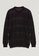 SISLEY black Patches knitted sweater EEB01AAB83B7BBGS_4