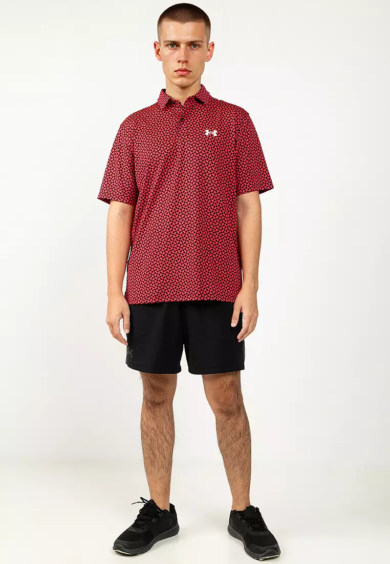 Men's Tee To Green Printed Polo Shirt