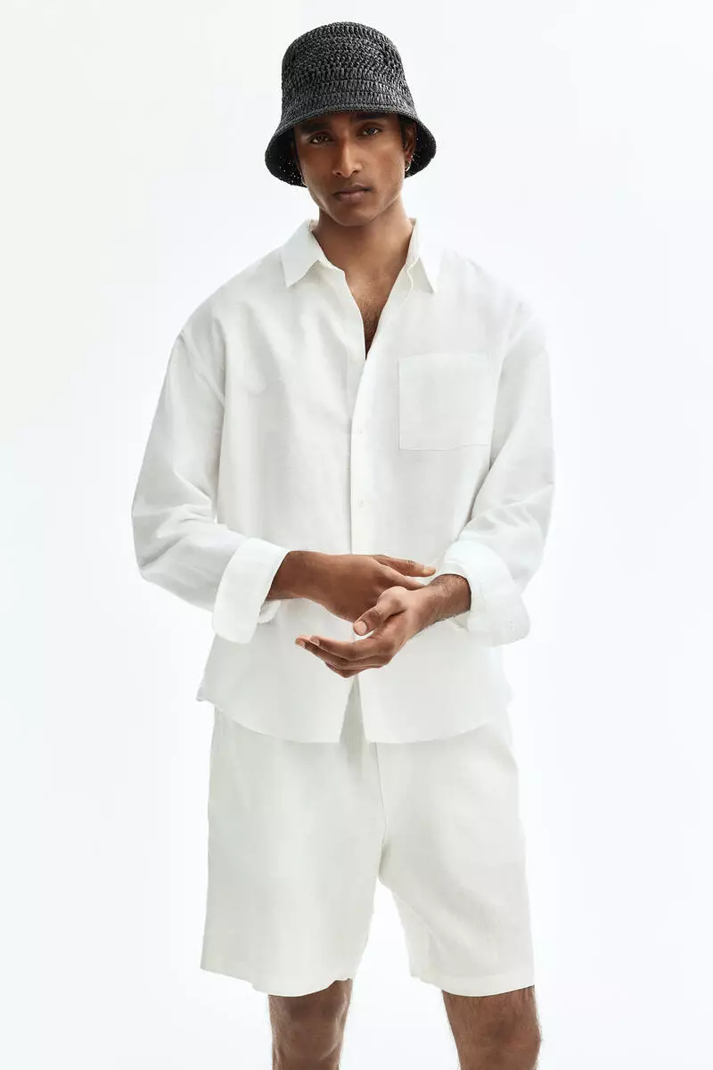 Relaxed Fit Linen shorts
