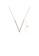 Glamorousky white Simple Personality Plated Rose Gold V-shaped Necklace with Cubic Zirconia C3812AC4EE309BGS_2