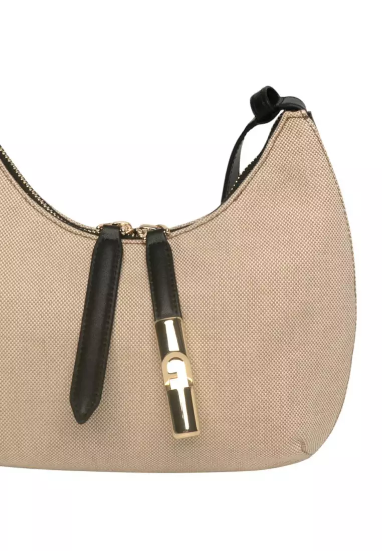 GOCCIA Women's Shoulder Bag Natural Color Spliced in Black WB01634 BX3542