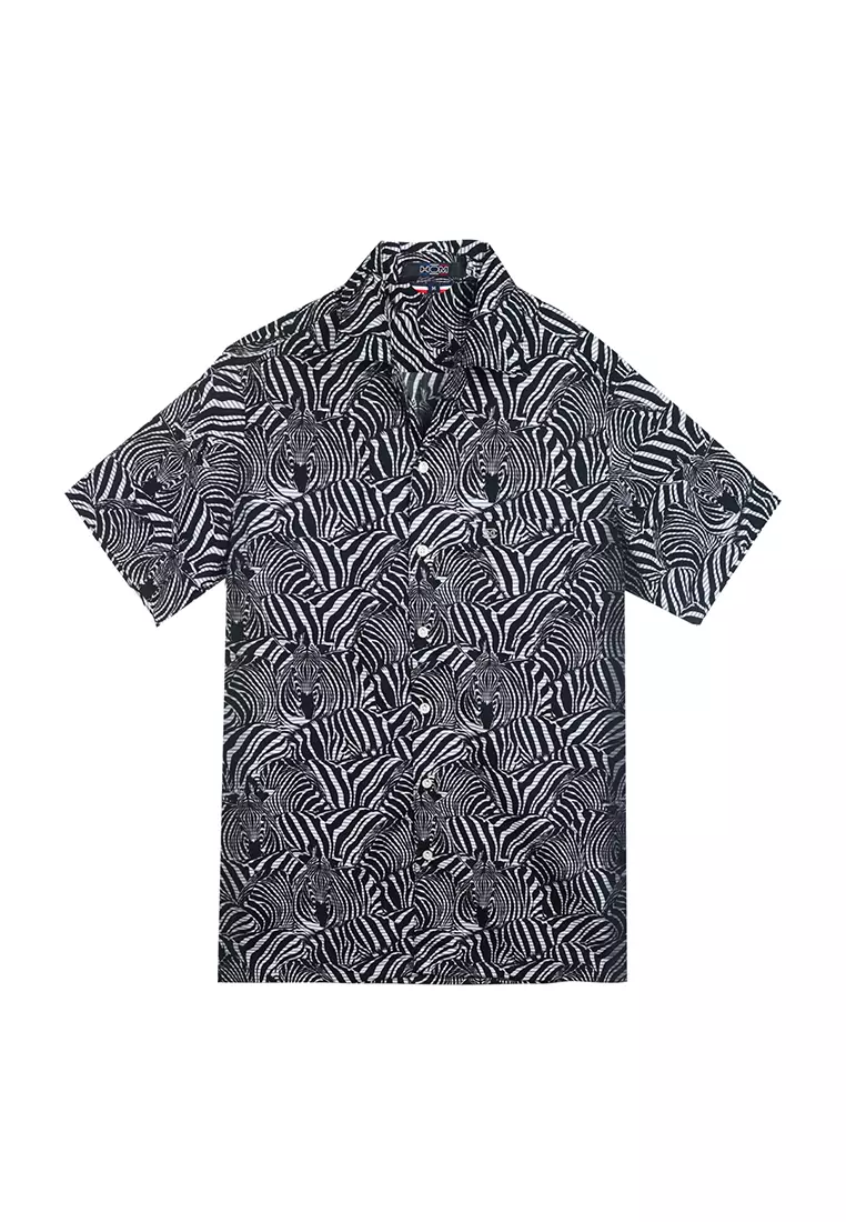 Buy HOM Zebra Pattern Casual Shirts S/S. 2024 Online | ZALORA