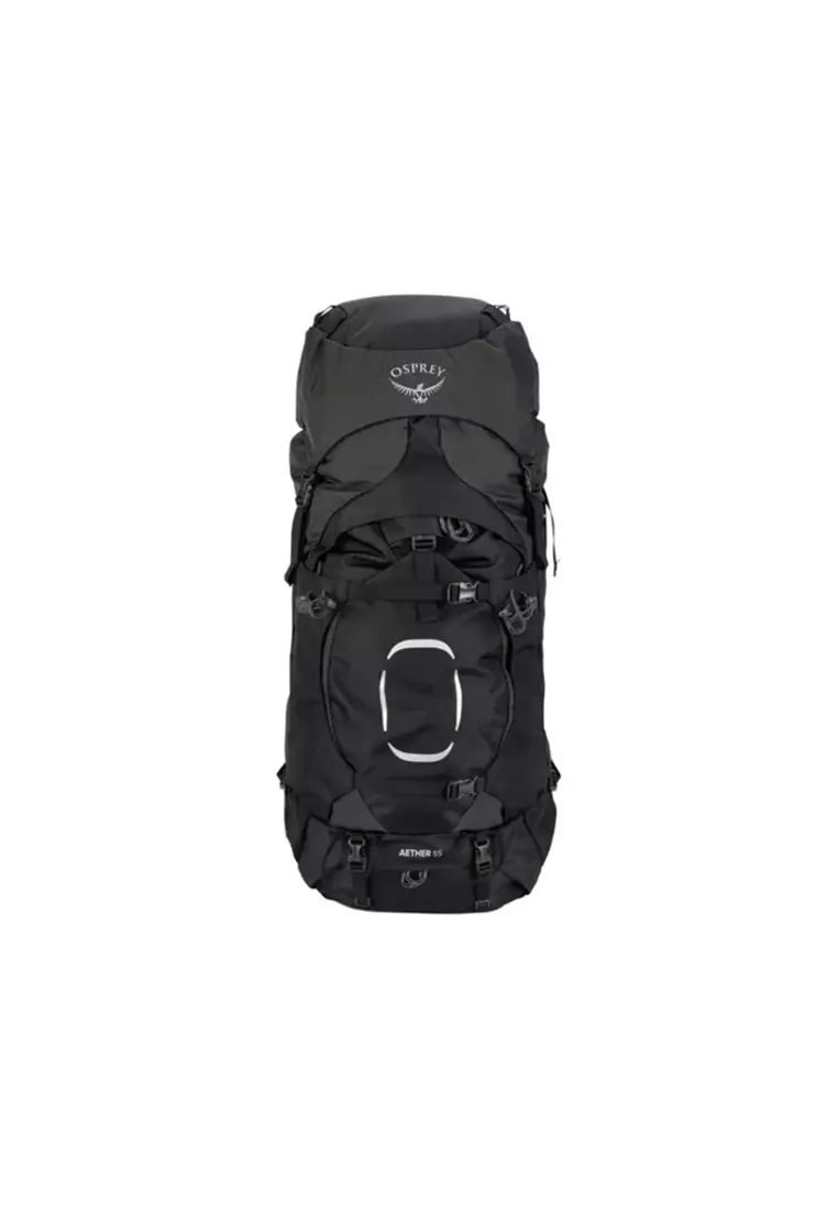 men osprey aether backpack 65L Men's Backpacking Backpack, Black, S/M : Sports & Outdoors gear loop Mens Aether Ag 60