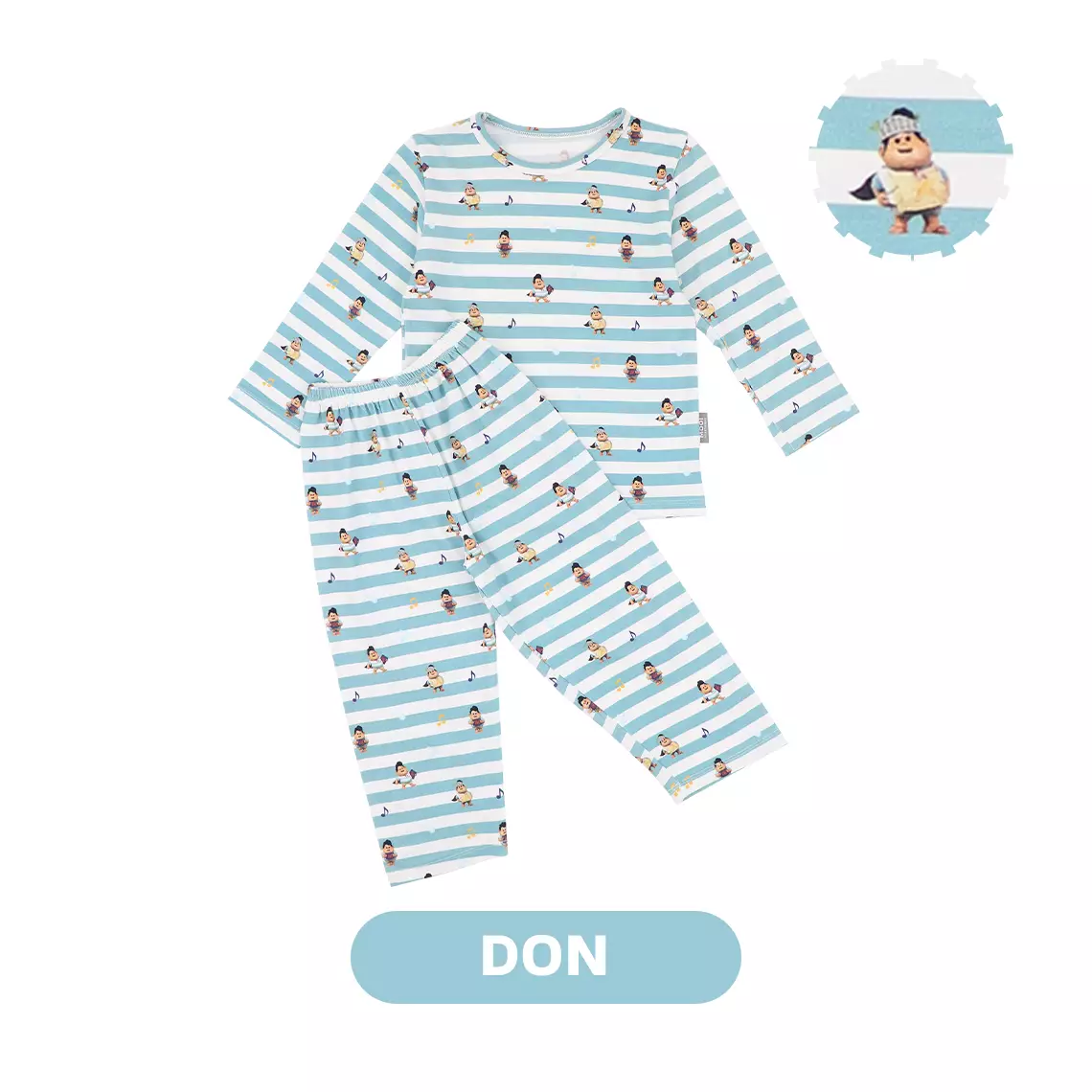 Mooi x Jumbo Setelan Anak Unisex Tencel Long Pajamas Kids - Don