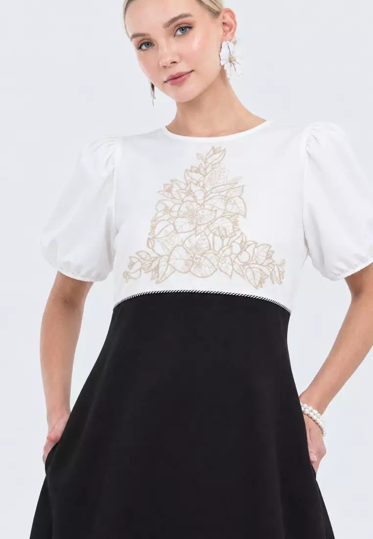 DAPO Two-Toned Bougainvillea Filipiniana Dress