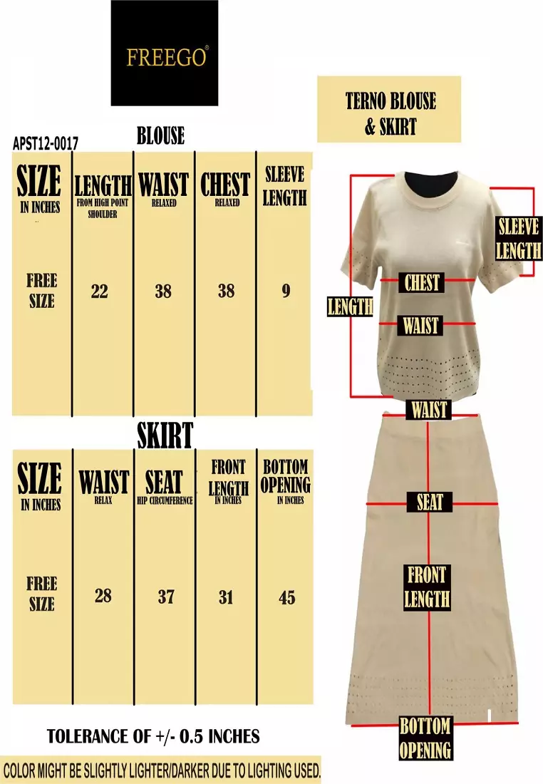Ladies Knitted 2 In 1 Blouse & Skirt