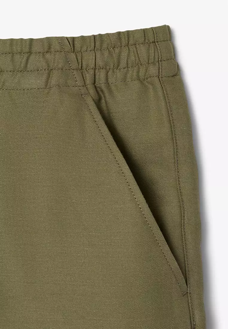 Regular Fit Wool Blend Shorts