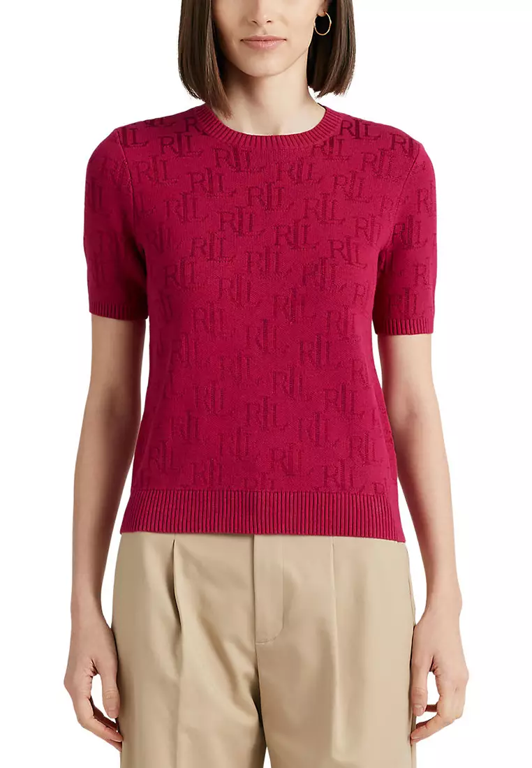 Short Sleeve Ralph Lauren Red Sweater Women's NWT Polo Ralph