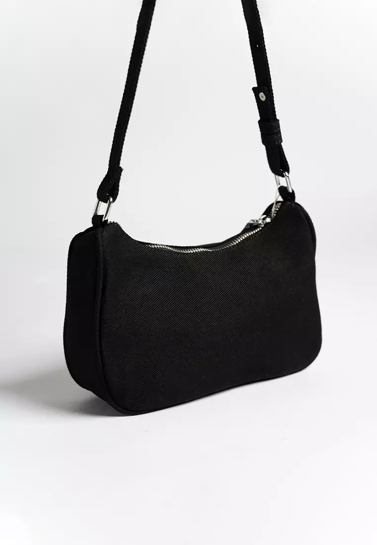 Violet Denim Hobo Bag